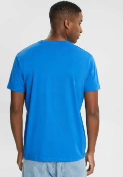 Edc By Esprit MIT PRINT AUF BRUSTHÖHE - T-Shirt Print - Blue -Edc By Esprit 01eeca2f924f46afbd33eca485af359c