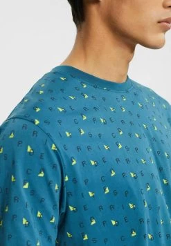 Edc By Esprit EDC REGULAR FIT - T-Shirt Print - Dark Turquoise -Edc By Esprit 02c81ec0148941429adae152927bd933