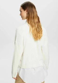 Edc By Esprit CROP SOFT SHORT OPEN - Strickjacke - Off White -Edc By Esprit 06d39d875f334d939d2527f6584761c6