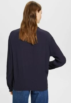 Edc By Esprit MIT CRINKLE-EFFEKT UND KNOTEN-DETAIL - Hemdbluse - Navy -Edc By Esprit 089a04dbdcfa4445bcb8cad9d9ae9f88