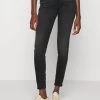 Edc By Esprit SKINNY FIT JEANS - Jeans Skinny Fit - Black Dark Washed