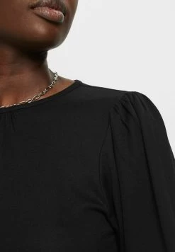 Edc By Esprit MINI MIT VOLUMINÖSEN ÄRMELN - Jerseykleid - Black -Edc By Esprit 0afe6405835140458f3b7b449bbdf2a9