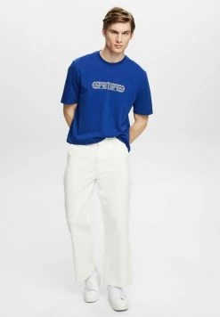 Edc By Esprit MIT LOGO-PRINT IN LOCKERER PASSFORM - T-Shirt Print - Ink -Edc By Esprit 0c79efe844c64d13af2e3dcf91c3ff3c