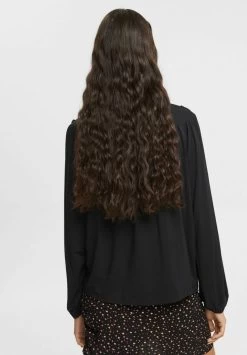 Edc By Esprit MIT GEKRÄUSELTER - Langarmshirt - Black -Edc By Esprit 0c7b148c121c4e85a4e82f293eb33a27