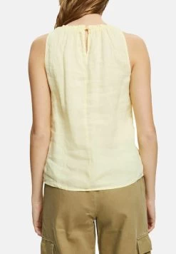 Edc By Esprit Bluse - Pastel Yellow -Edc By Esprit 0c9691860cd448988fec99322596d679