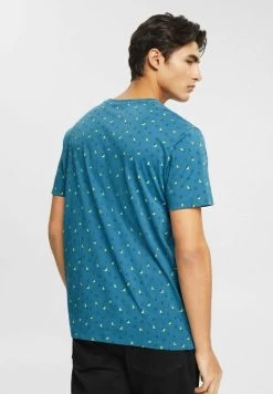 Edc By Esprit EDC REGULAR FIT - T-Shirt Print - Dark Turquoise -Edc By Esprit 10a4cbdec2ed4abc82e5da32a6779ba4