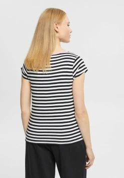 Edc By Esprit MIT KAPPENARMELN - T-Shirt Print - Black -Edc By Esprit 159f0f5bf5b94b02823c2f22005e24e9