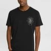 Edc By Esprit MIT PRINT AUF BRUSTHÖHE - T-Shirt Print - Black -Edc By Esprit 16b93f742d9a49b8ab2d9f585e802c0b