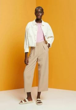 Edc By Esprit INDOOR - Jeansjacke - Light Beige