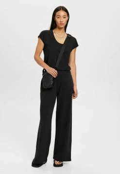 Edc By Esprit MIT U BOOTAUSSCHNITT - T-Shirt Basic - Black -Edc By Esprit 1dc48143b97846649d00a37c5af96de9