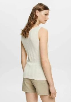 Edc By Esprit Top - Light Taupe -Edc By Esprit 203a0c4d56e942ddab3af34bd2200a27