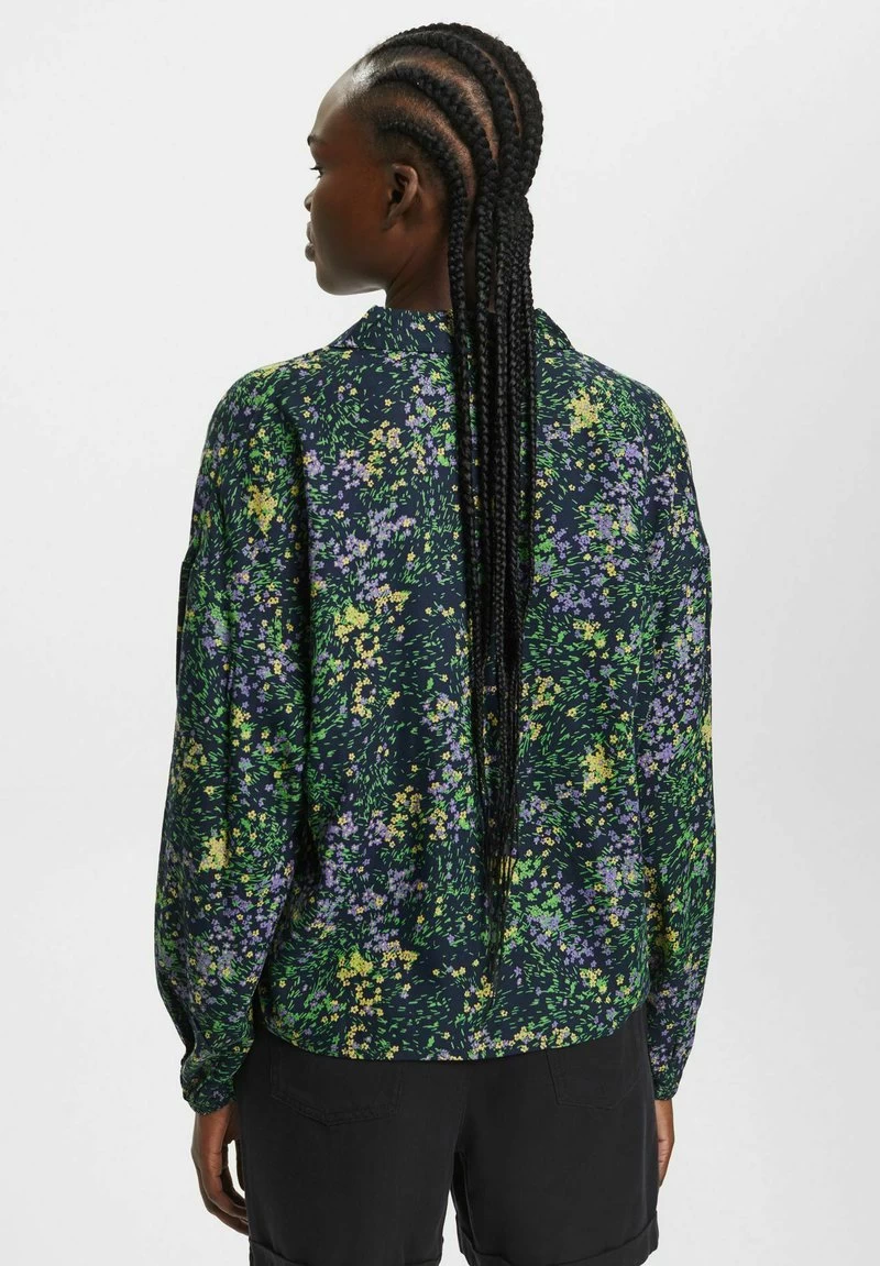 Edc By Esprit MIT BLUMEN-PRINT - Bluse - Navy 5 Edc By Esprit MIT BLUMEN-PRINT - Bluse - Navy – Bild 3