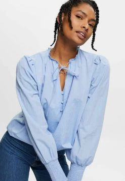 Edc By Esprit MIT BINDEDETAIL - Bluse - Navy -Edc By Esprit 283ba06fbfe14382a834ccd683fd1b35