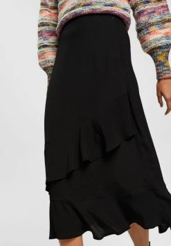 Edc By Esprit MIT VOLANTS - A-Linien-Rock - Black -Edc By Esprit 2e929e0508904d05976c8c98c80fc153