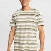 Edc By Esprit MIT STREIFENMUSTER - T-Shirt Print - Cream Beige -Edc By Esprit 2f59e04e06984e339aa3b2ddcaa96804