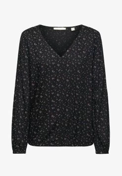 Edc By Esprit MIT MUSTER - Bluse - Black -Edc By Esprit 2f83d3d08128464dad7a7aaf4a872af7