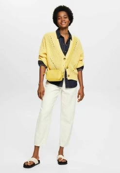 Edc By Esprit MIT ZOPFSTRICK - Strickjacke - Light Yellow -Edc By Esprit 2faf97494f2d415a8da0b53a05adaa2e