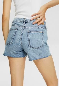 Edc By Esprit IM USED LOOK - Jeans Shorts - Blue Medium Washed -Edc By Esprit 351c5918c711476cbbbab227826e8f18