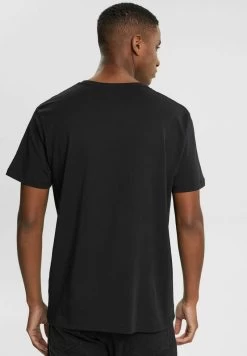 Edc By Esprit MIT PRINT AUF BRUSTHÖHE - T-Shirt Print - Black -Edc By Esprit 3c5bb0f85bc54d6a8d36a25f397cd304