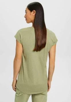 Edc By Esprit MIT U BOOTAUSSCHNITT - T-Shirt Basic - Light Khaki 10 Edc By Esprit MIT U BOOTAUSSCHNITT - T-Shirt Basic - Light Khaki -Edc By Esprit 3d7b312111564f86a1ab6d16d7dd7f7b