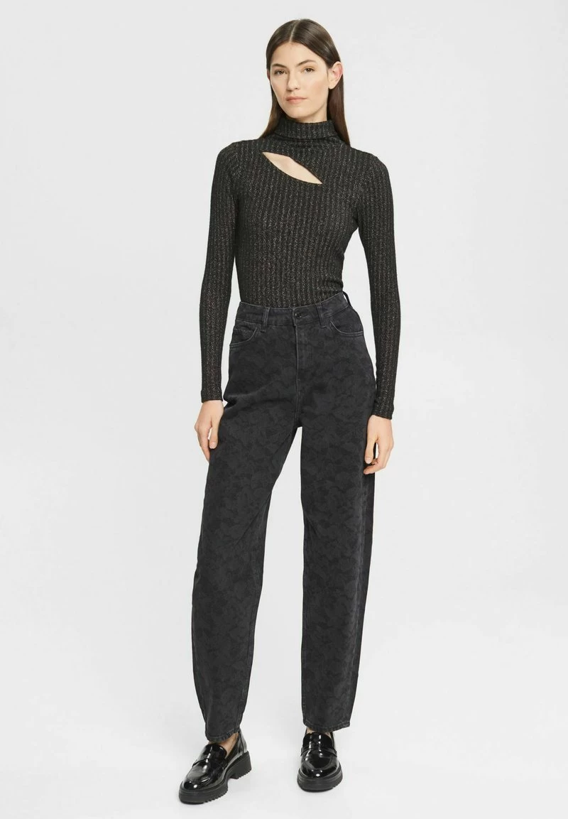 Edc By Esprit BANANA - Jeans Straight Leg - Black Dark Washed 4 Edc By Esprit BANANA - Jeans Straight Leg - Black Dark Washed – Bild 2