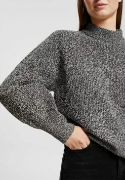 Edc By Esprit MOCKNECK - Strickpullover - Black -Edc By Esprit 45173751420b4b8d81f545de0e0677ec