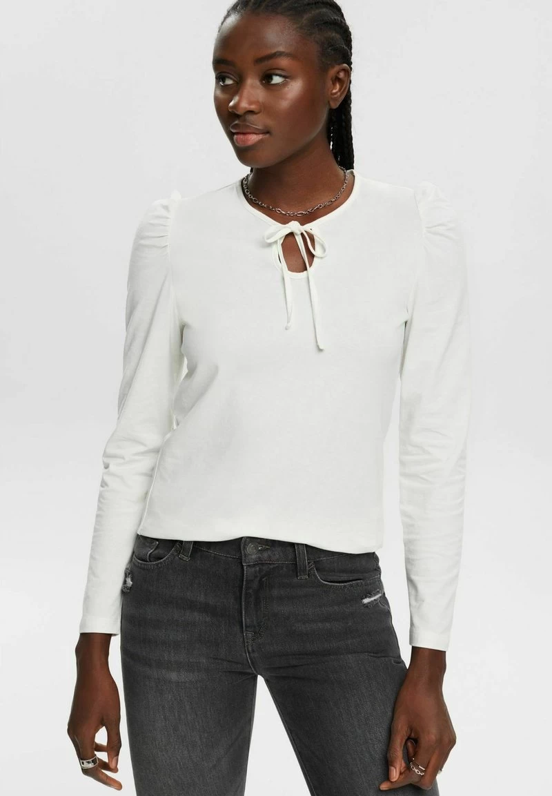 Edc By Esprit MIT KEYHOLE-DETAIL - Langarmshirt - Off White 3 Edc By Esprit MIT KEYHOLE-DETAIL - Langarmshirt - Off White