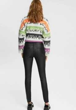 Edc By Esprit HIGH RISE - Stoffhose - Black -Edc By Esprit 47f07f5521bc4310b4cba773204587e4