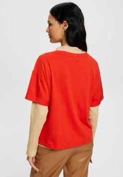 Edc By Esprit T-Shirt Basic - Orange Red -Edc By Esprit 4844059d39ff4cd1b23372fa777bffa1