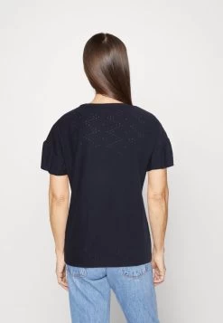 Edc By Esprit OPEN STRUCTURE - T-Shirt Print - Navy -Edc By Esprit 48c45c9ab9e84b008b2e63d7383146c0