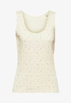 Edc By Esprit MIT POINTELLE MUSTER - Top - Off White -Edc By Esprit 48d688ac58304ee587a1724be56664b8