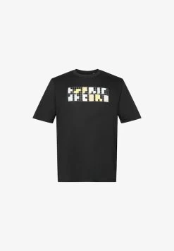 Edc By Esprit RELAXED FIT - T-Shirt Print - Black -Edc By Esprit 48ed09a8900540b9ad341c5f12eca05a