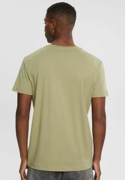 Edc By Esprit MIT PRINT AUF BRUSTHÖHE - T-Shirt Print - Light Khaki -Edc By Esprit 499306909d7a4a8e9598528c7d9ac3d9