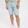 Edc By Esprit DESTROYED - Jeans Shorts - Blue Bleached -Edc By Esprit 4bb34c0c7f2141dc9031b682051be3e3
