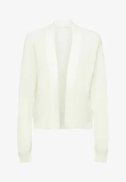 Edc By Esprit CROP SOFT SHORT OPEN - Strickjacke - Off White -Edc By Esprit 4ead81f729624c19a3f2b66129fcfaf5