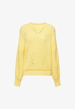 Edc By Esprit MIT ZOPF-MUSTER - Strickpullover - Light Yellow 12 Edc By Esprit MIT ZOPF-MUSTER - Strickpullover - Light Yellow -Edc By Esprit 50c27c6dbf8e4b038bf40e9652cbc77b