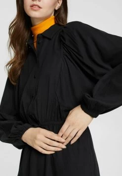 Edc By Esprit MIT DURCHZUGBAND - Blusenkleid - Black -Edc By Esprit 536d22be42364d59ac371f100719fb67