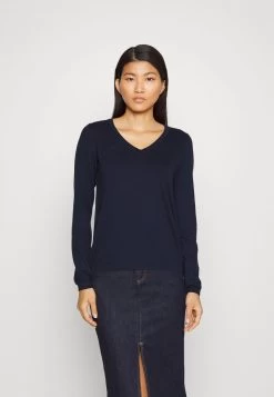 Edc By Esprit V NECK - Strickpullover - Navy