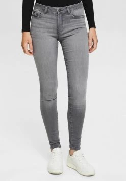 Edc By Esprit SUPERSTRETCH - Jeans Skinny Fit - Grey Medium Washed