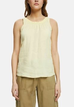 Edc By Esprit Bluse - Pastel Yellow -Edc By Esprit 610eb94fbdbe43da8968de2765c00218