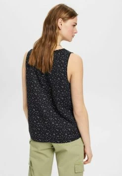 Edc By Esprit MIT FLORALEM PRINT - Bluse - Black -Edc By Esprit 61a760df74e64efc9e3abe57f574043c