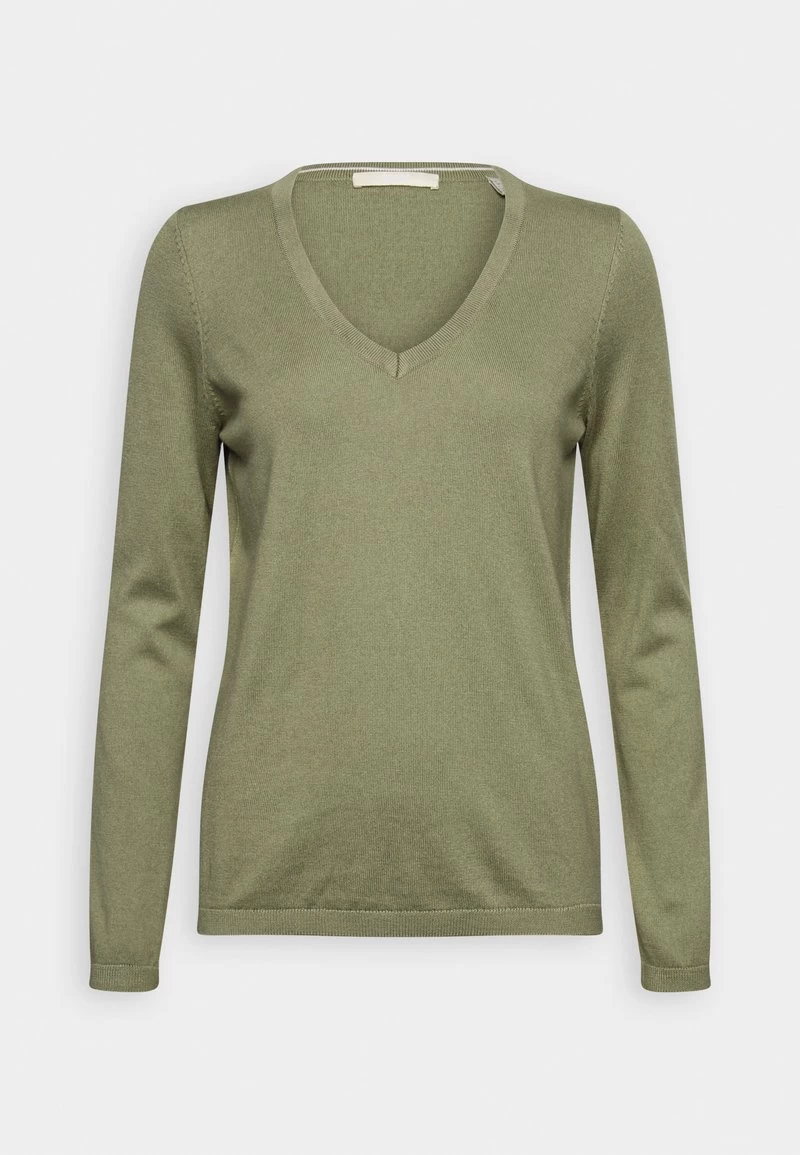 Edc By Esprit V NECK - Strickpullover - Light Khaki 6 Edc By Esprit V NECK - Strickpullover - Light Khaki – Bild 4