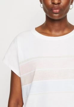 Edc By Esprit CROP INSIDE - T-Shirt Print - White -Edc By Esprit 64a7007004f547cc9b8518fe6bad06f2