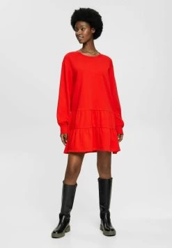 Edc By Esprit TERRY - Strickkleid - Red -Edc By Esprit 6520636e0bf743eaa44b40526ad22f9d
