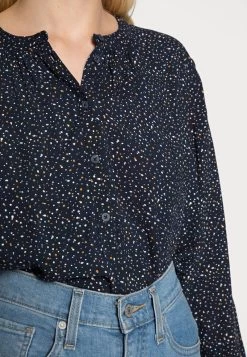 Edc By Esprit FLUID BLOUSE - Bluse - Navy -Edc By Esprit 65dacdf57bae4d1ba28579198eabfebe