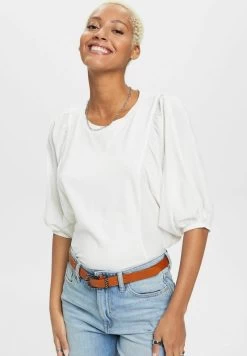 Edc By Esprit Langarmshirt - Off White