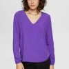 Edc By Esprit Bluse - Purple -Edc By Esprit 6b2bb4c05cc64ca38fd410924e2c5752