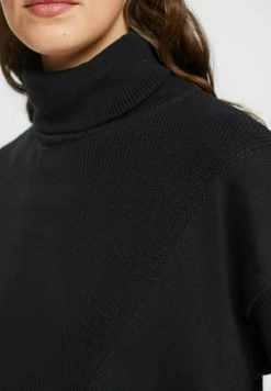 Edc By Esprit ROLLKRAGEN - Strickpullover - Black -Edc By Esprit 6cd418c42d224a2ead03f1fb7d57a816