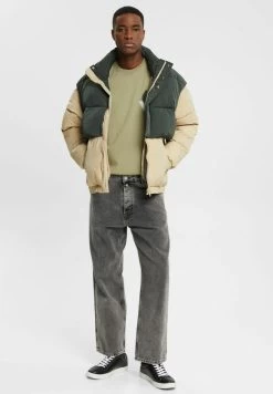 Edc By Esprit MIT PRINT AUF BRUSTHÖHE - T-Shirt Print - Light Khaki -Edc By Esprit 6f4712bb5a084e2a9f3a30f6f1bc9fb5