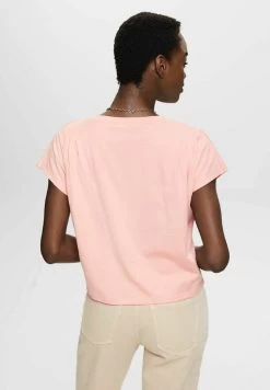 Edc By Esprit PLEAT - T-Shirt Basic - Pink -Edc By Esprit 70d249f884f14c7dbbf27b8709afe3f4
